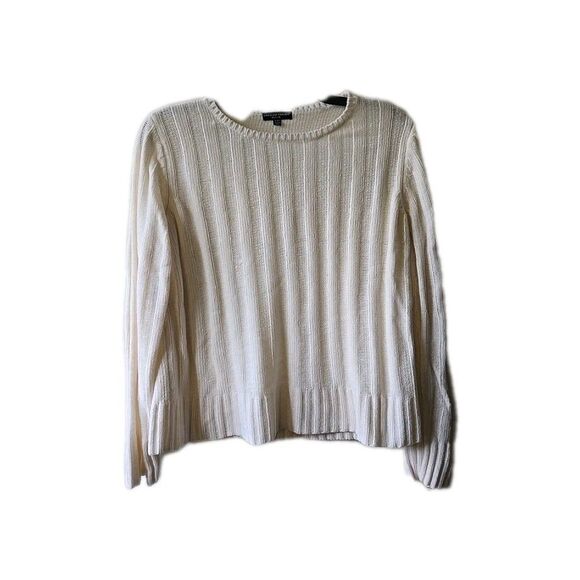 Carolyn Taylor Petite Large Women's Ivory Color Sweater Lightweight Cream Top PL - Picture 1 of 9